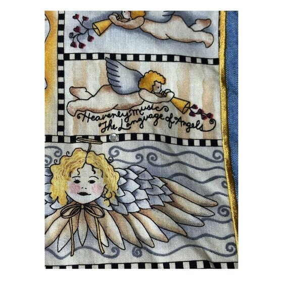 The Quacker Factory Angel Themed Cotton Button Up Shirt 1X Love Print Shacket - Picture 3 of 5